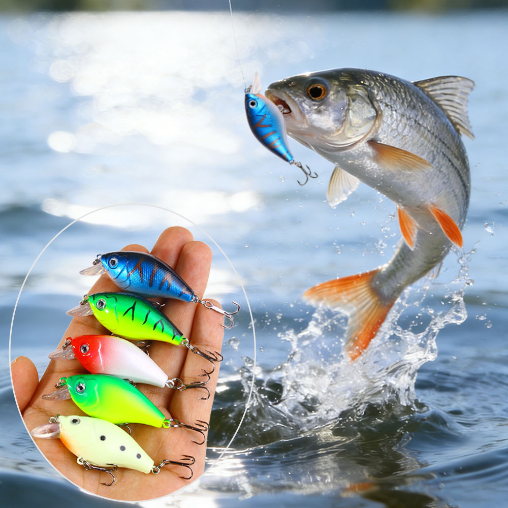 1Pc 6cm 6.9g Fishing Lure Cran - Fishing Hook Treble 评论和价格
