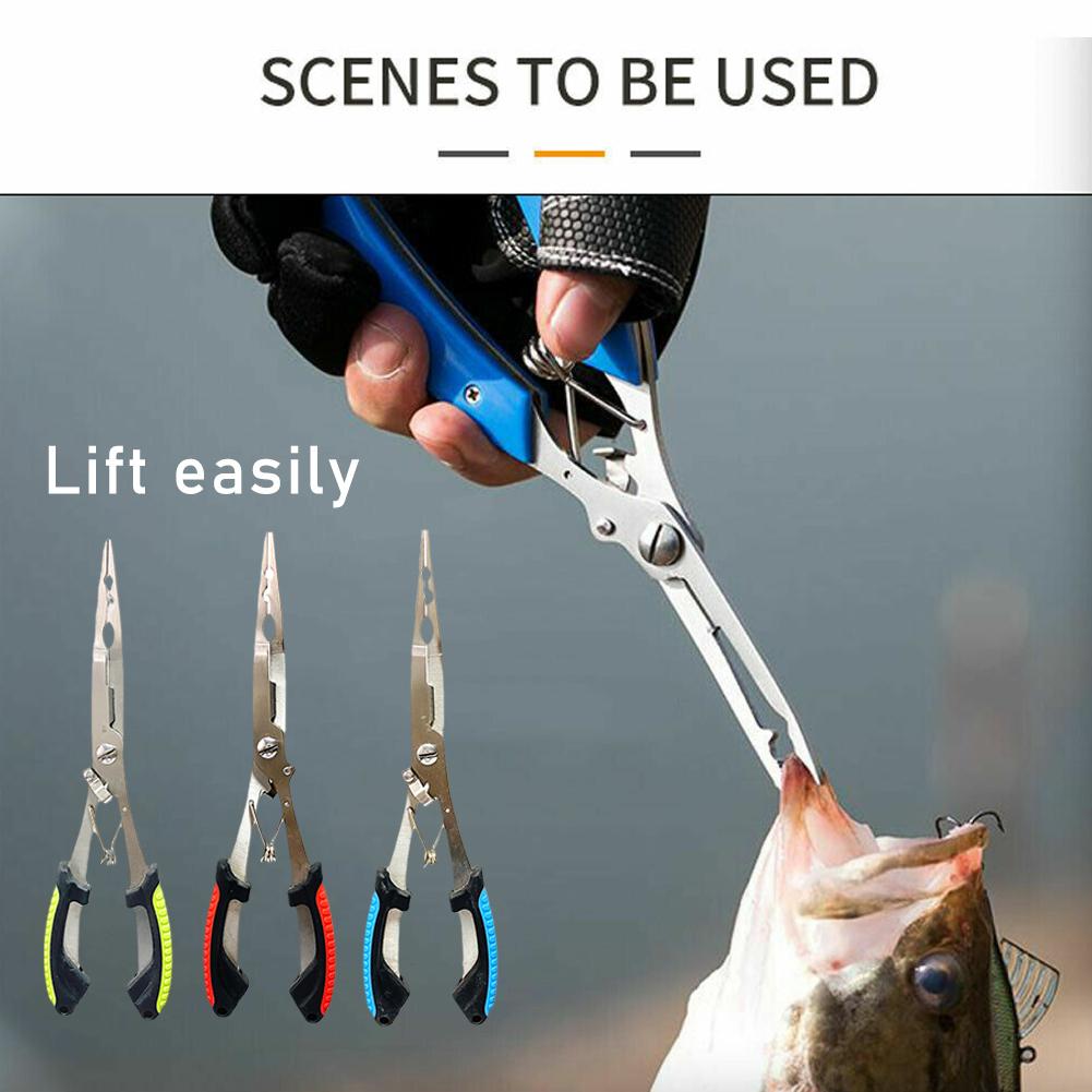 Fishing Pliers Long Nose Stain - Fishing Hook Remover 评论和价格