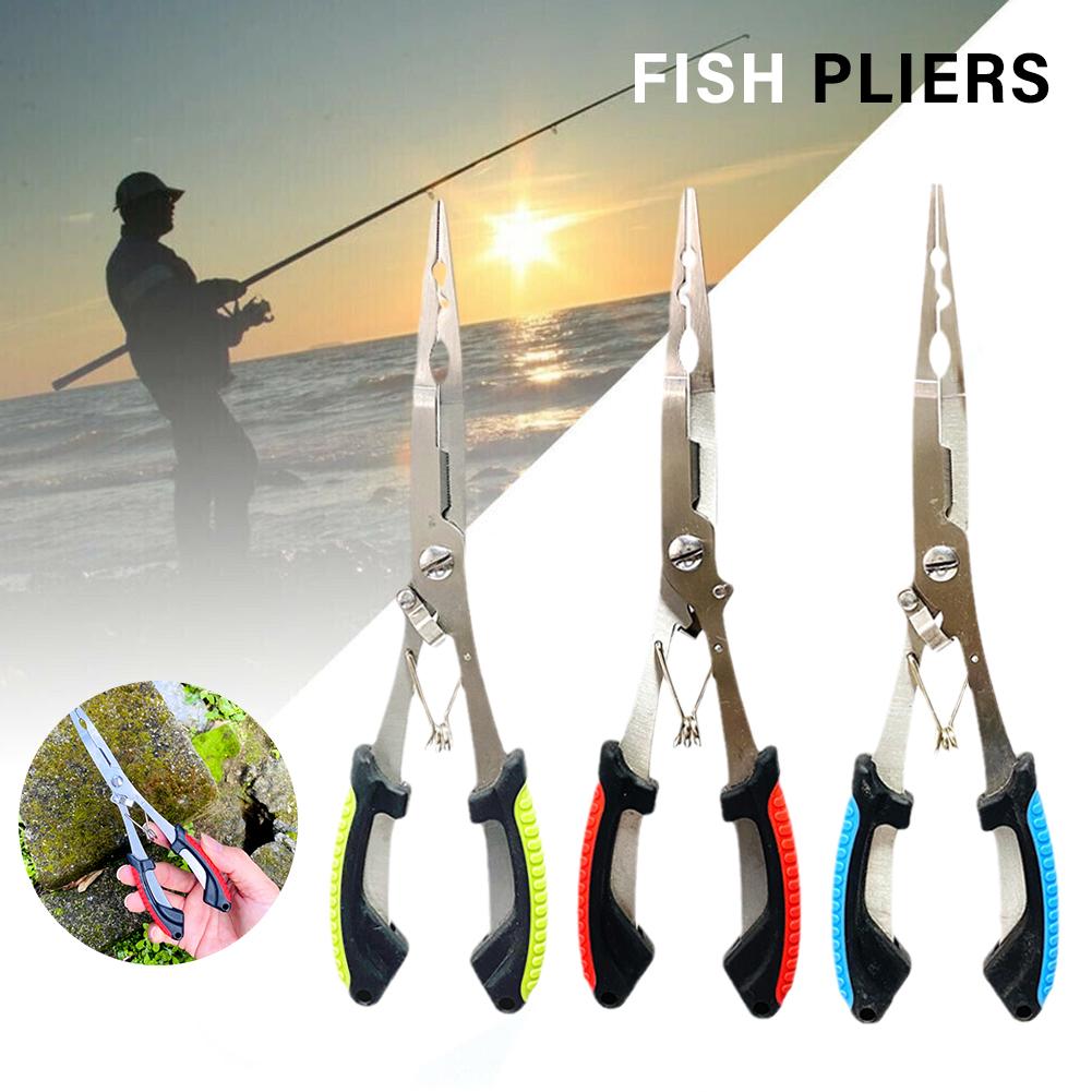 Fishing Pliers Long Nose Stain - Fishing Hook Remover 评论和价格